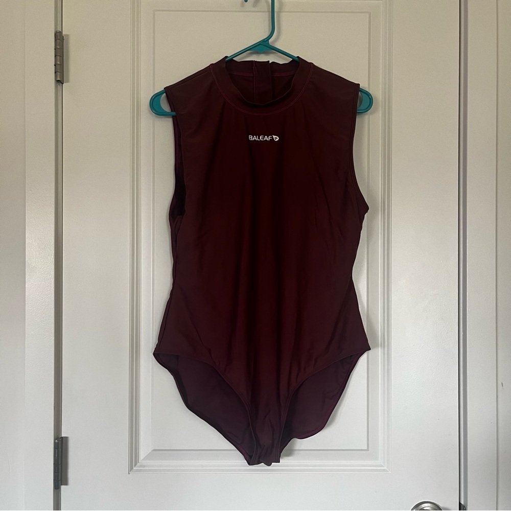 Baleaf Burgandy Scuba One Piece Swimsuit Size 40